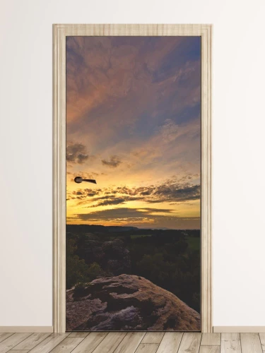 Fototapeta naklejka na drzwi górski krajobraz FP 6336