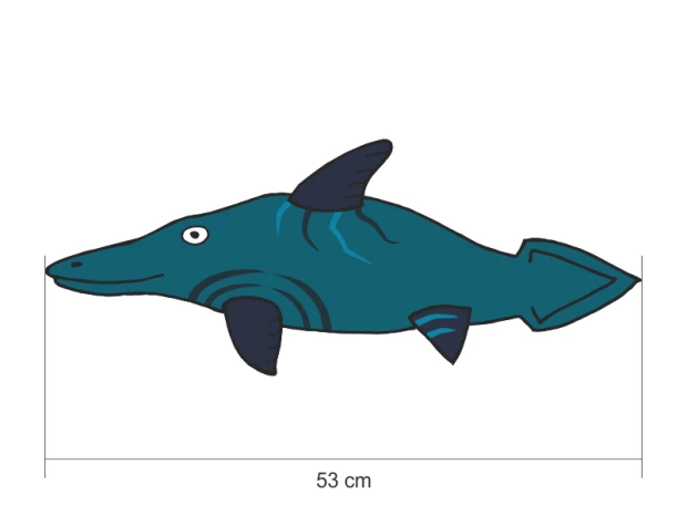Naklejki na ścianę zestaw dinozaury 2420 - Wzór graficzny. Grafika przedstawia dinozaura w odcieniach zieleni i niebieskiego