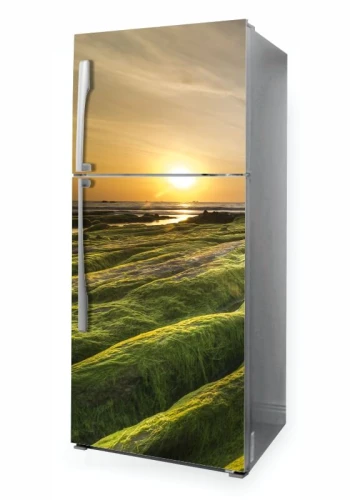 Okleina na lodówkę naklejka morskie wybrzeże P1075