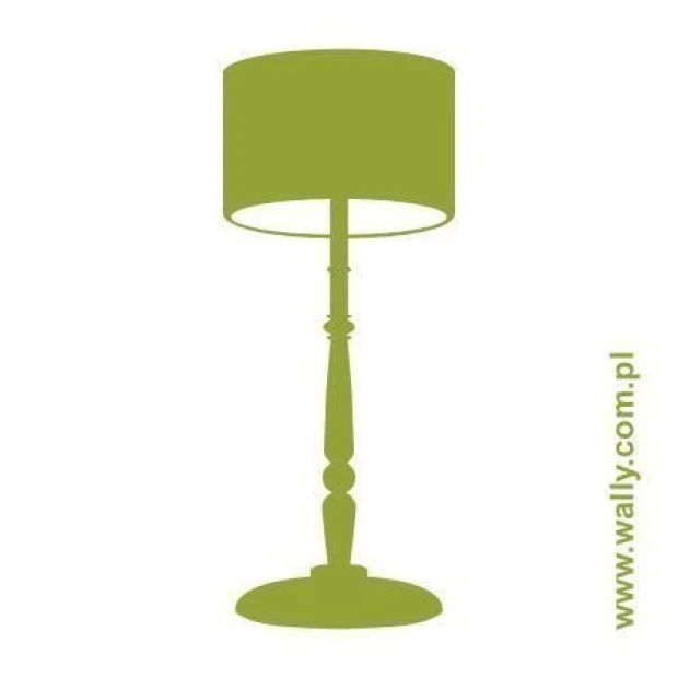 Stylowa naklejka lampa 1050 w odcieniach zieleni, doskonała do nowoczesnego salonu lub przytulnego b