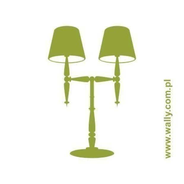Stylowa naklejka lampa 1054 w energetycznym zielonym kolorze, idealna do nowoczesnego wnętrza.