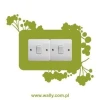Elegancka naklejka pod kontakt 1113 w zielonym kolorze, idealna do nowoczesnego wnętrza, dodająca św