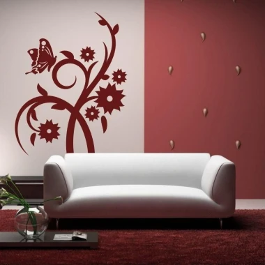 Elegancka naklejka Chiński 73 w stylu nowoczesnym, dodająca uroku ścianie w przytulnym salonie.