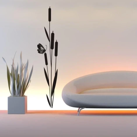 Elegancka naklejka japońska 02 w minimalistycznym wnętrzu, dodająca uroku nowoczesnemu salonowi.