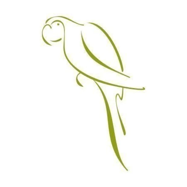 Elegancka, minimalistyczna sylwetka papugi 1269, idealna do nowoczesnych wnętrz w stonowanej kolorys
