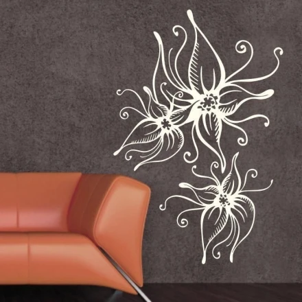 Naklejka kwiaty 1200