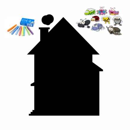 Tablica magnetyczna kredowa domek 262