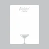 Tablica suchościeralna cocktail menu 252 - Wzór graficzny. Prosta forma z napisem i szkicem kieliszka