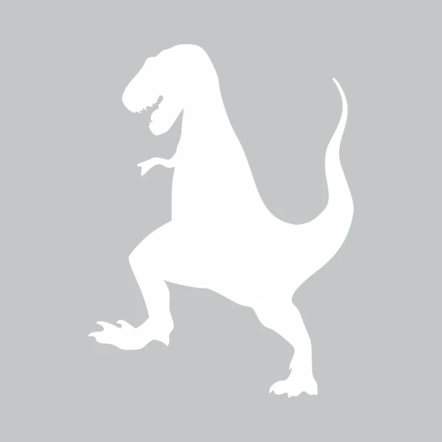 Tablica suchościeralna dinozaur 247 - Wzór graficzny. Grafika przedstawia sylwetkę dinozaura w pozycji stojącej