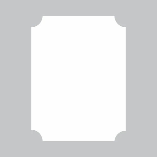 Tablica suchościeralna w kształcie ozdobnej ramki w ujęciu pokazującym sam wzór na jednolitym tle