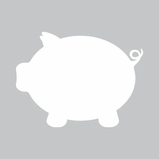 Tablica suchościeralna w kształcie świnki skarbonki w ujęciu pokazującym sam wzór na jednolitym tle