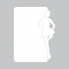 Tablica suchościeralna tancerka, wrotki 310 - Wzór graficzny. Postać tancerki w ruchu, na wrotkach, na białym tle