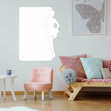 Tablica suchościeralna tancerka, wrotki 310