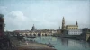 Reprodukcja Dresden seen from the Right Bank of the Elbe, Canaletto, Bernardo Bellotto - Wzór graficzny. Obraz przedstawia