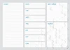 Tablica magnetyczna suchościeralna Weekly planner 427 - Wzór graficzny. Grafika przedstawia sześciokąty w różnych odcieniach