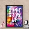 Plakat Dont grow up 153 - Aranżacja w pokoju. Ściany w jasnych kolorach, nowoczesny styl