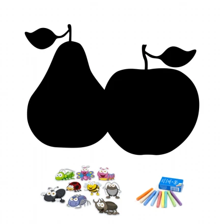 Tablica magnetyczna kredowa gruszka jabłko 073