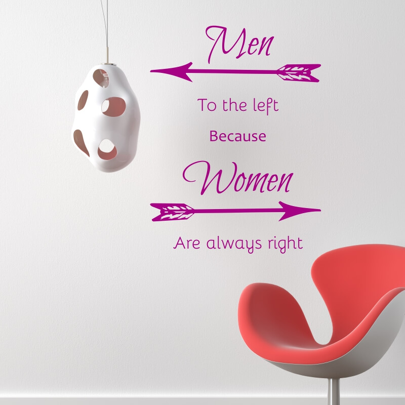 Naklejka na ścianę men women 2497