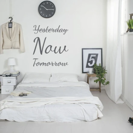 Szablon malarski Yesterday now tomorrow 2516