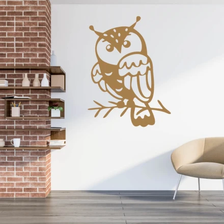 Naklejka ścienna sowa 2521