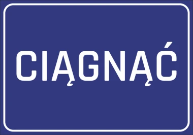 Naklejka ciągnąć