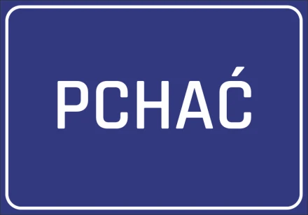Naklejka Pchać