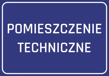 Naklejka Pomieszczenie techniczne