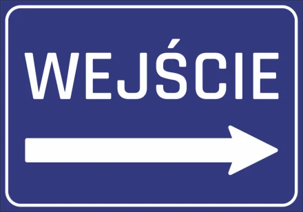 Naklejka wejście N057