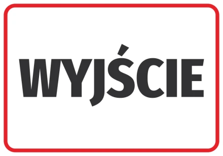 Naklejka Wyjście N047