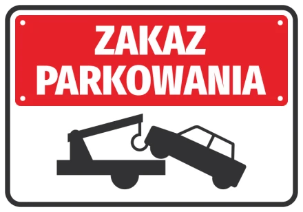 Naklejka Zakaz parkowania N038