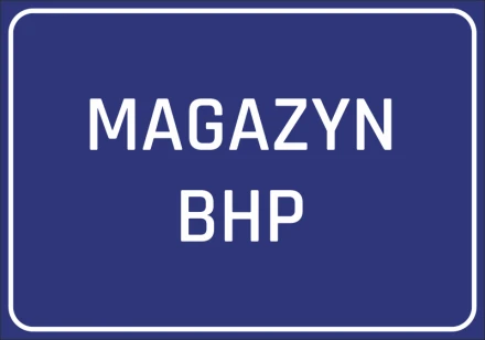 Naklejka Magazyn BHP