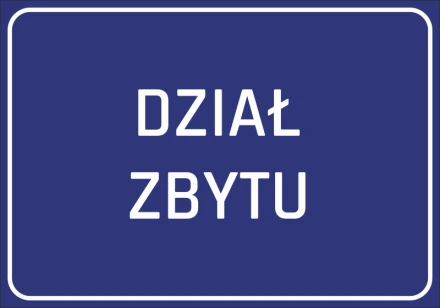 Naklejka Dział zbytu