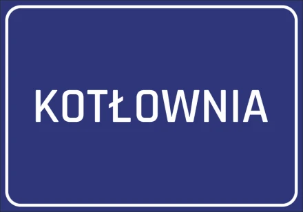Naklejka Kotłownia