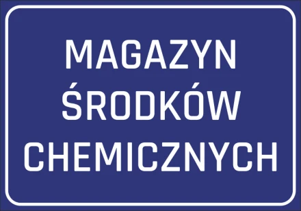 Naklejka Magazyn środków chemicznych