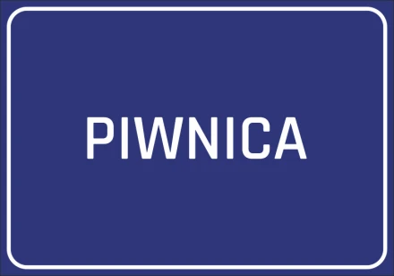 Naklejka Piwnica