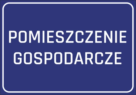 Naklejka Pomieszczenie gospodarcze
