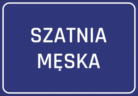 Naklejka Szatnia męska