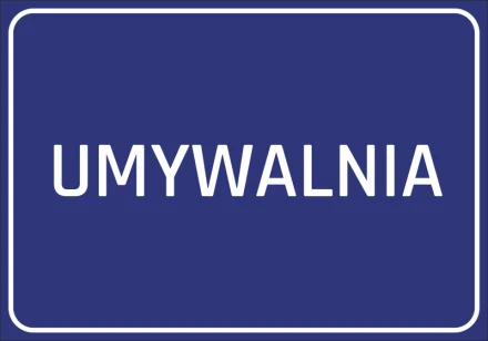 Naklejka Umywalnia
