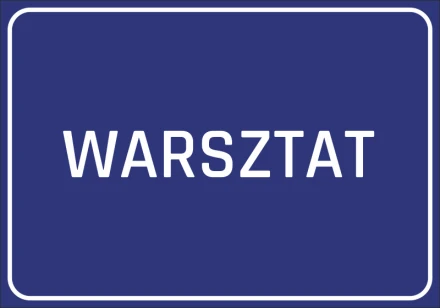 Naklejka Warsztat