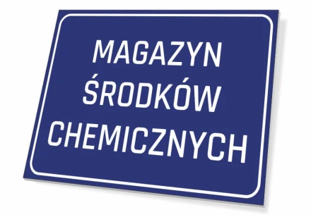 Tabliczka Magazyn środków chemicznych