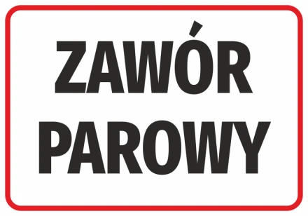Naklejka Zawór parowy