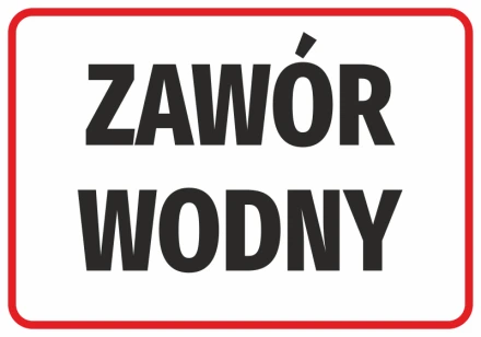 Naklejka Zawór wodny