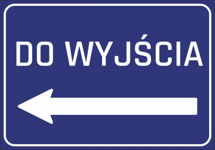 Naklejka Do wyjścia N254
