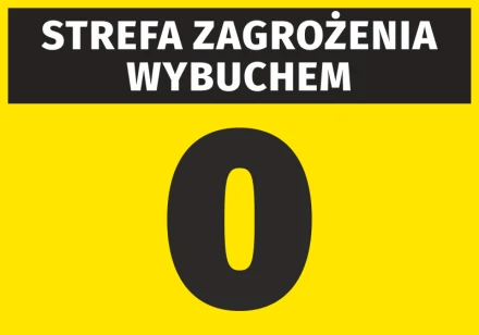 Naklejka Strefa zagrożenia wybuchem N258