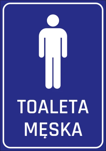 Naklejka Toaleta męska N233