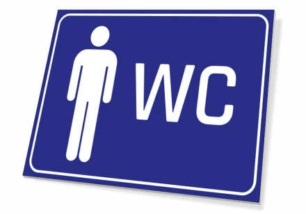 Tabliczka WC męski