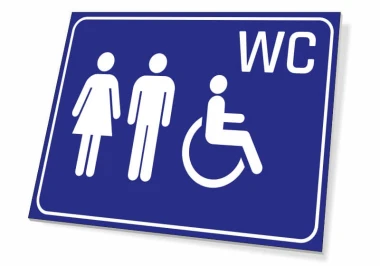 Stylowa tabliczka WC T236 w nowoczesnym wydaniu, idealna do każdej przestrzeni publicznej, w kolorze