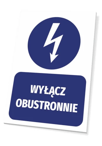 Tabliczka Wyłącz obustronnie