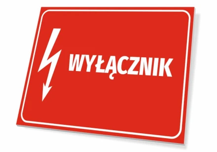 Tabliczka Wyłącznik