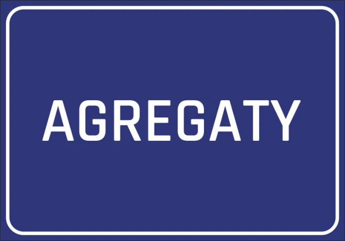 Naklejka BHP Agregaty